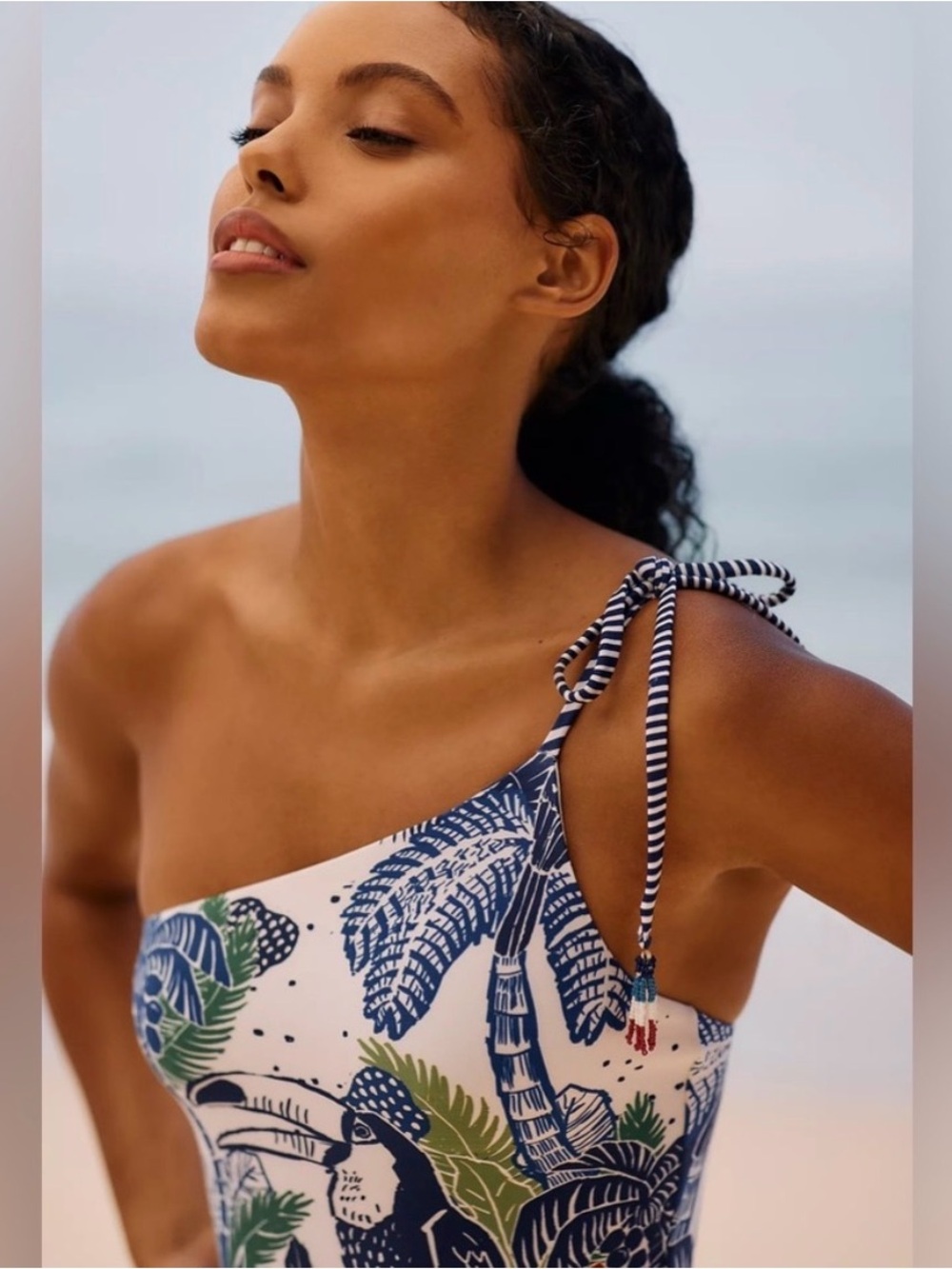 FARM Rio Graphic Rio One-Piece Swimsuit M - Picture 2 of 10
